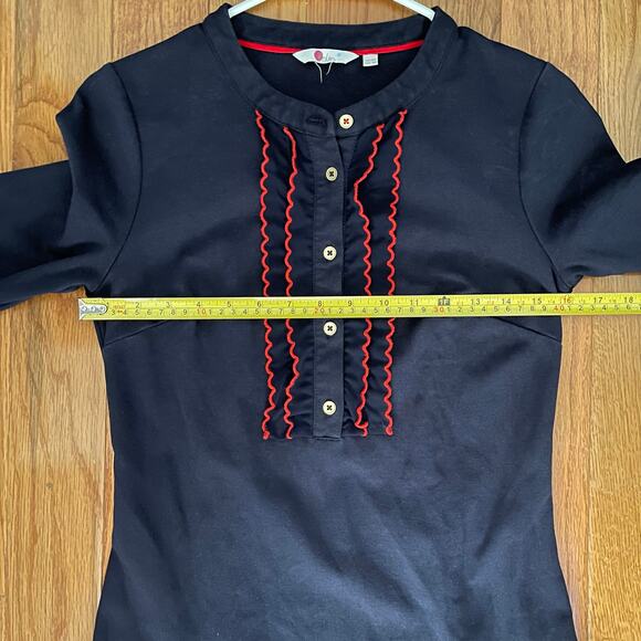 Boden Dark Blue Dress with Scarlet Details - Picture 6 of 10